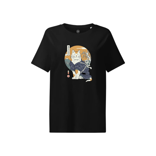 Cat Samurai Ukiyo-e Women’s organic t-shirt