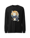 Cat Samurai Funny Ukiyo-e Japanese Unisex Long Sleeve Tee