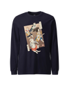 Cat Brand Music Japan Ukiyo-e Unisex Long Sleeve Tee