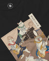 Cat Brand Music Japan Ukiyo-e Unisex Long Sleeve Tee