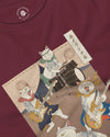 Cat Brand Music Japan Ukiyo-e Unisex Long Sleeve Tee