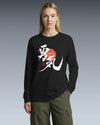 Courage Kanji Calligraphy Unisex Long Sleeve Tee