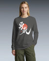 Courage Kanji Calligraphy Unisex Long Sleeve Tee