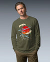 Crane Bird Japanese Ukiyo-e Unisex Long Sleeve Tee - Samurai Original
