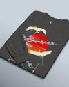 Crane Bird Japanese Ukiyo-e Unisex Long Sleeve Tee - Samurai Original