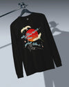 Crane Bird Japanese Ukiyo-e Unisex Long Sleeve Tee - Samurai Original