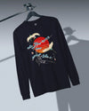 Crane Bird Japanese Ukiyo-e Unisex Long Sleeve Tee - Samurai Original