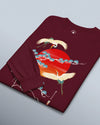 Crane Bird Japanese Ukiyo-e Unisex Long Sleeve Tee - Samurai Original