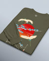 Crane Bird Japanese Ukiyo-e Unisex Long Sleeve Tee - Samurai Original
