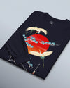 Crane Bird Japanese Ukiyo-e Unisex Long Sleeve Tee - Samurai Original