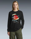 Crane Bird Japanese Ukiyo-e Unisex Long Sleeve Tee - Samurai Original