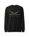 Crossed Samurai Katana Unisex Long Sleeve Tee Black - Samurai Original