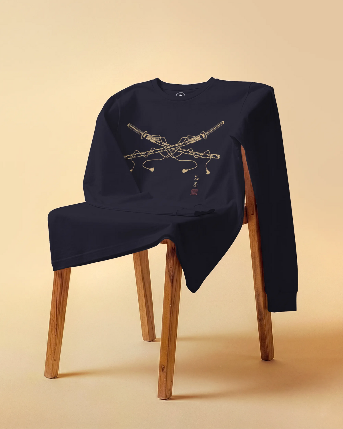Crossed Samurai Katana Unisex Long Sleeve Tee - Samurai Original