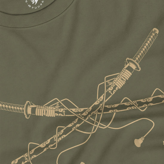 Crossed Samurai Katana Unisex Long Sleeve Tee - Samurai Original
