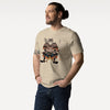 Custom Portrait Samurai Ukiyo-e Cat & Dog Unisex organic t-shirt