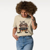 Custom Portrait Samurai Ukiyo-e Cat & Dog Unisex organic t-shirt