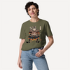 Custom Portrait Samurai Ukiyo-e Cat & Dog Unisex organic t-shirt