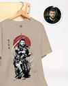 Custom Portrait Samurai Sumi-e Unisex organic t-shirt