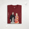 Custom Portrait Wedding Unisex organic t-shirt
