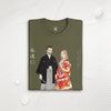 Custom Portrait Wedding Unisex organic t-shirt