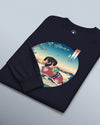 Dachshund Dog Funny Japanese Ukiyo-e Unisex Long Sleeve Tee