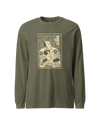 Dad Is Also Mom Love Family Unisex Long Sleeve Tee Military Green - Samurai Original