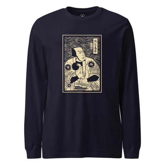 Dad Is Also Mom Love Family Unisex Long Sleeve Tee Navy - Samurai Original