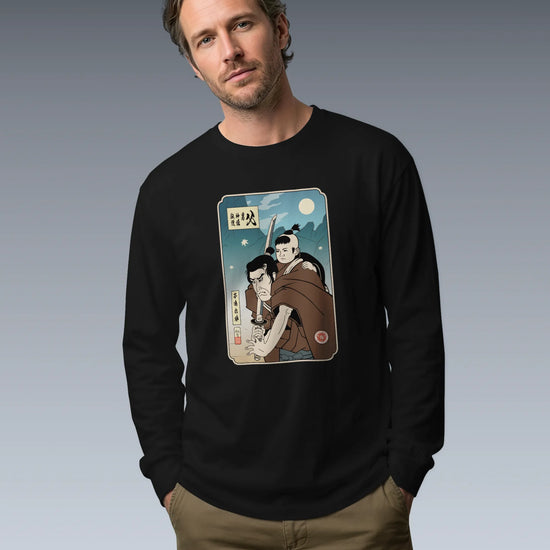 Daddy Shogun Assassin Ukiyo-e Unisex Long Sleeve Tee - Samurai Original