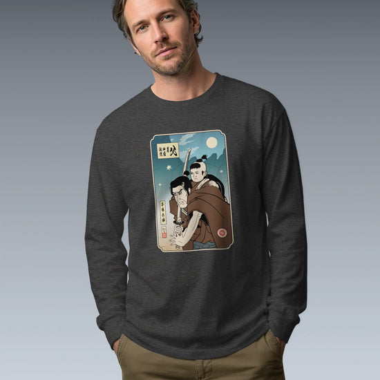 Daddy Shogun Assassin Ukiyo-e Unisex Long Sleeve Tee - Samurai Original