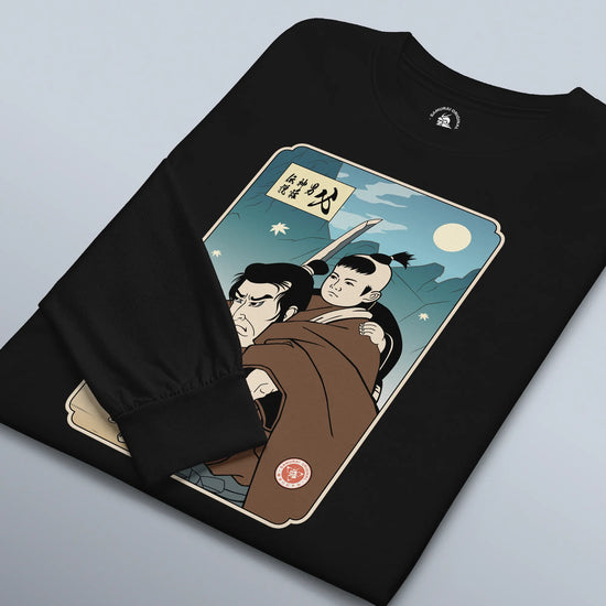 Daddy Shogun Assassin Ukiyo-e Unisex Long Sleeve Tee - Samurai Original