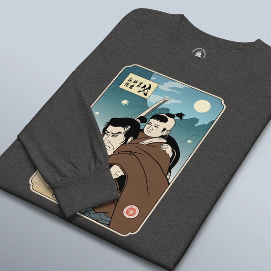 Daddy Shogun Assassin Ukiyo-e Unisex Long Sleeve Tee - Samurai Original