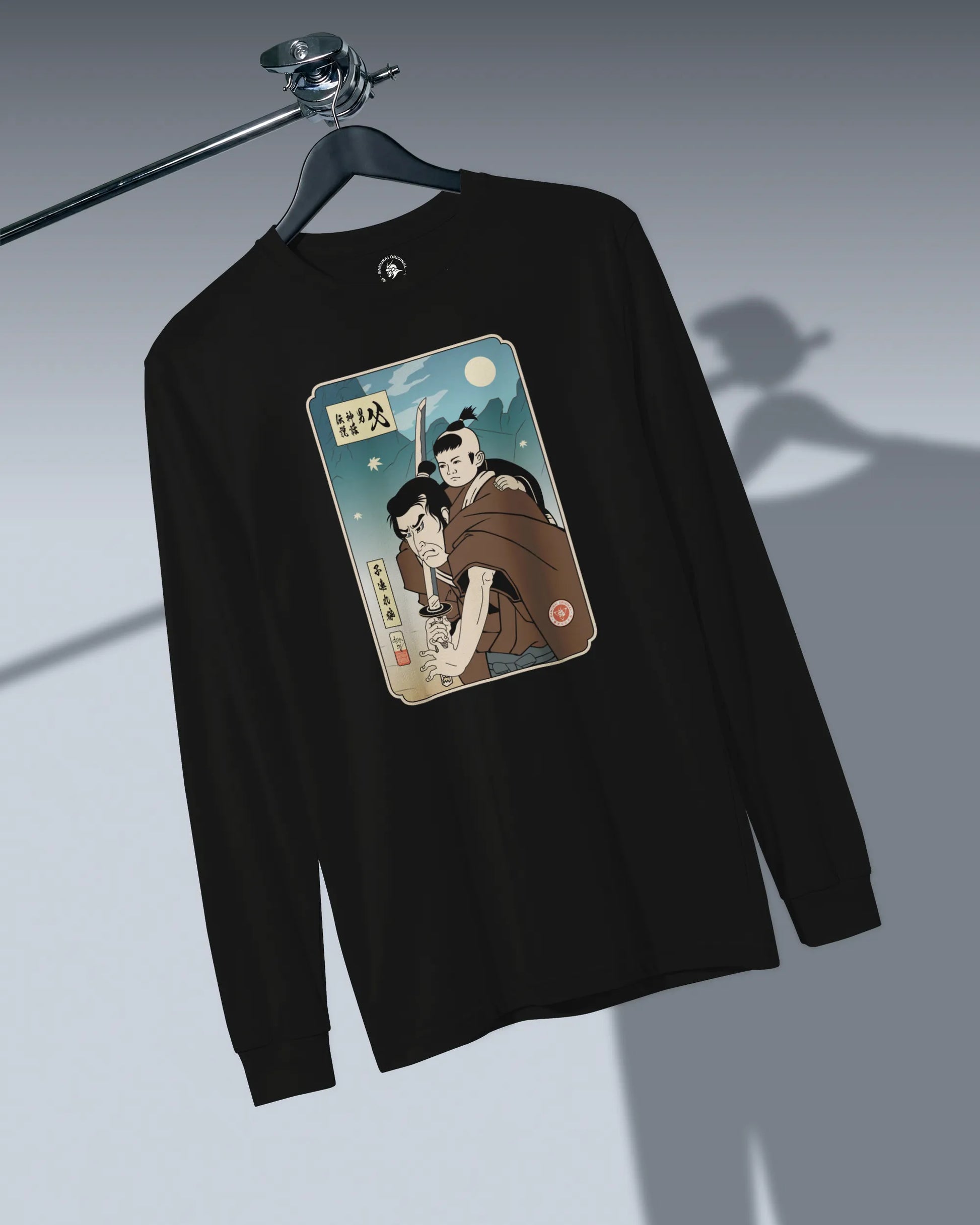 Daddy Shogun Assassin Ukiyo-e Unisex Long Sleeve Tee - Samurai Original