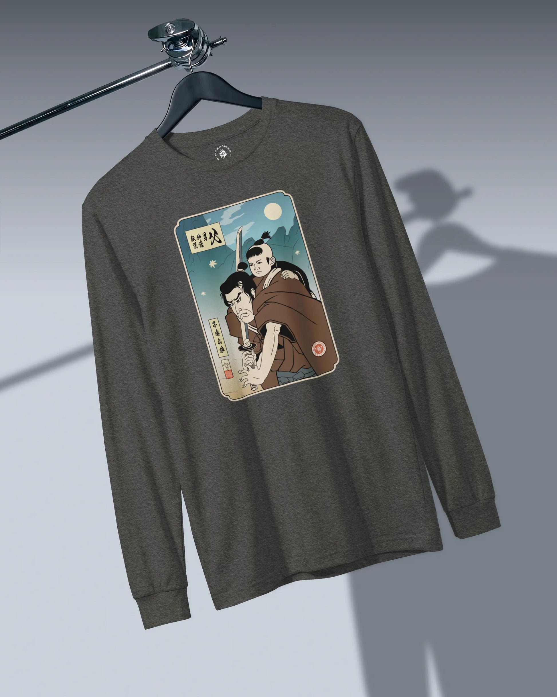 Daddy Shogun Assassin Ukiyo-e Unisex Long Sleeve Tee - Samurai Original