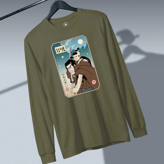 Daddy Shogun Assassin Ukiyo-e Unisex Long Sleeve Tee - Samurai Original