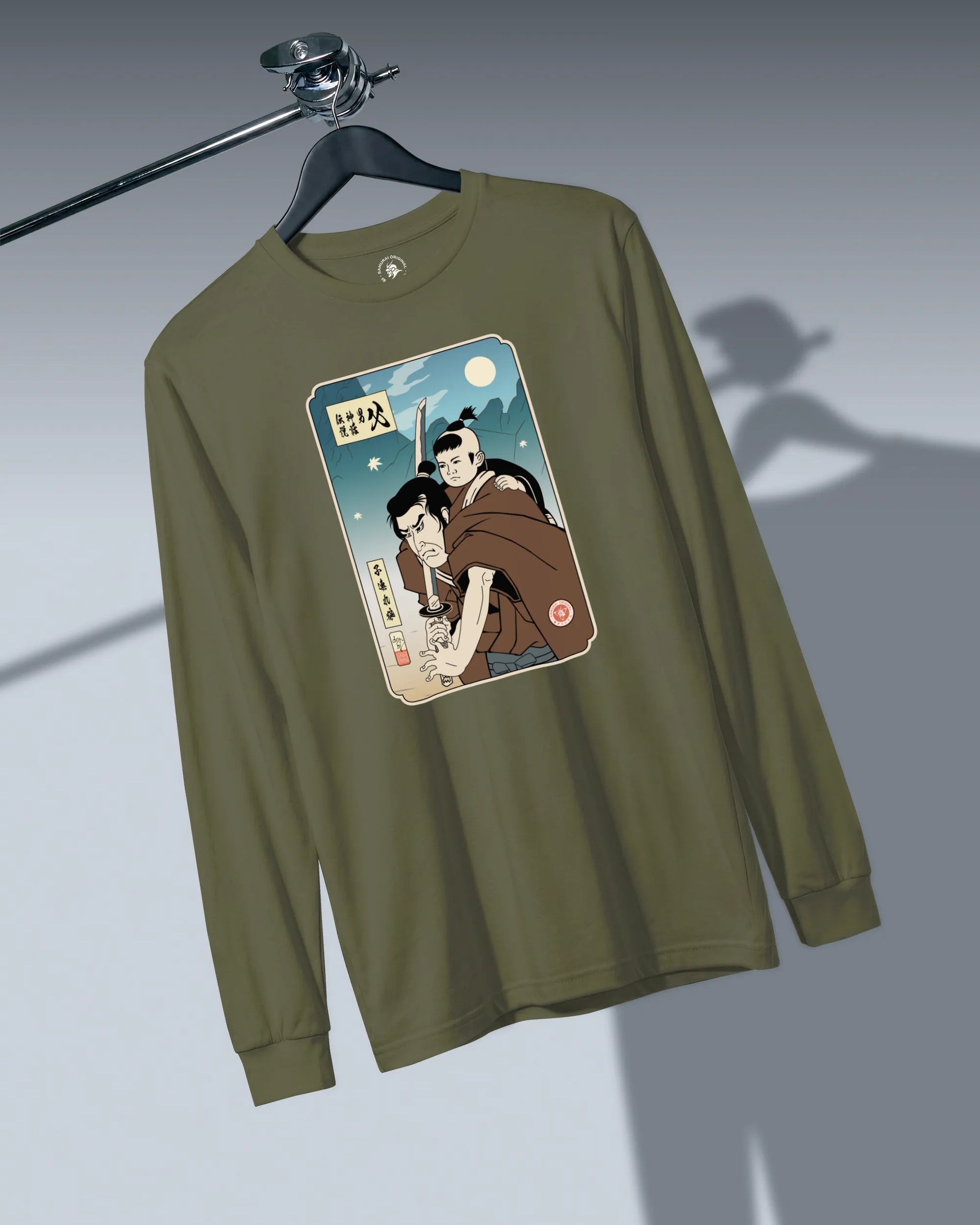 Daddy Shogun Assassin Ukiyo-e Unisex Long Sleeve Tee - Samurai Original