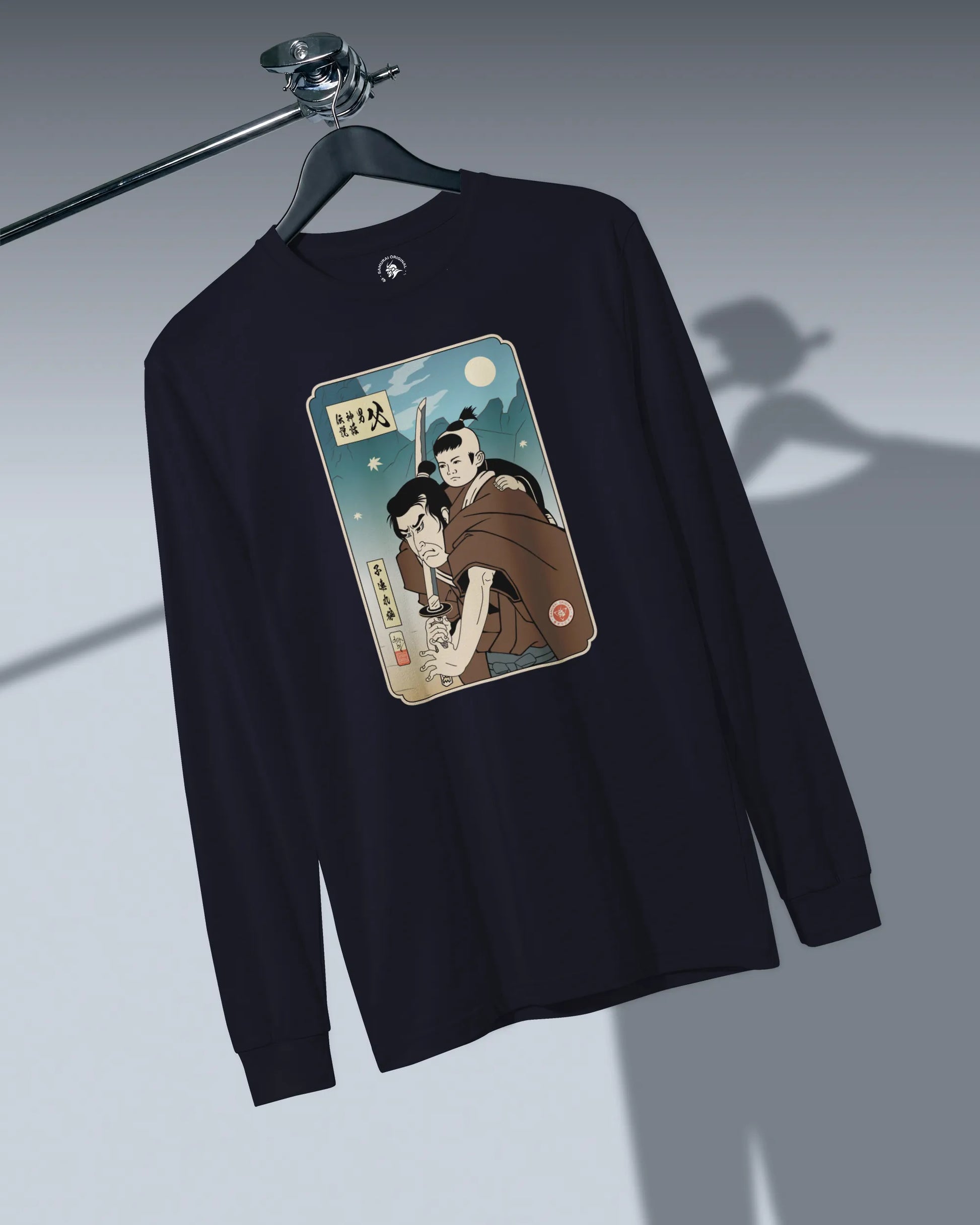 Daddy Shogun Assassin Ukiyo-e Unisex Long Sleeve Tee - Samurai Original