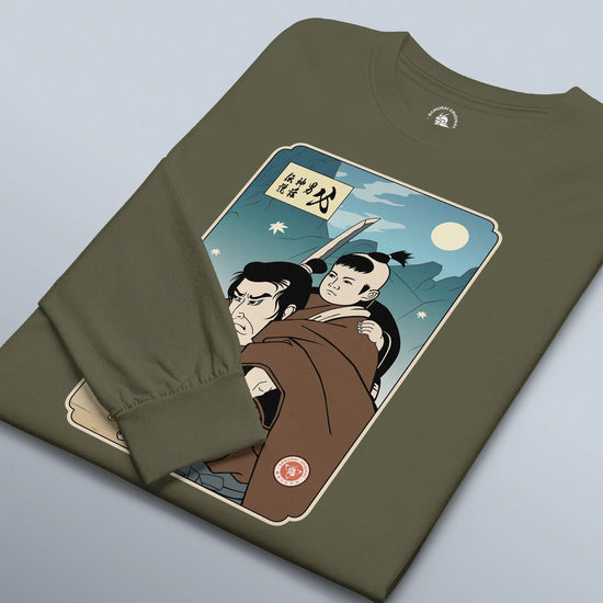 Daddy Shogun Assassin Ukiyo-e Unisex Long Sleeve Tee - Samurai Original