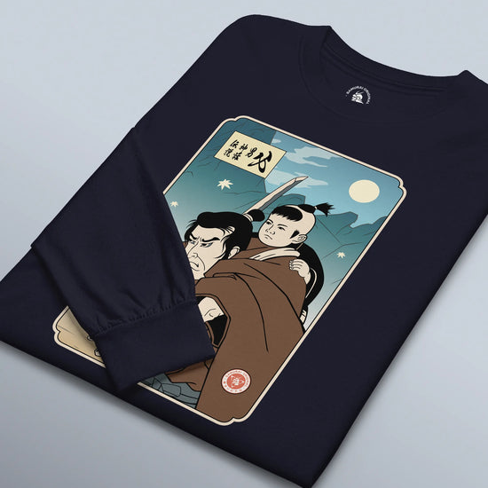 Daddy Shogun Assassin Ukiyo-e Unisex Long Sleeve Tee - Samurai Original