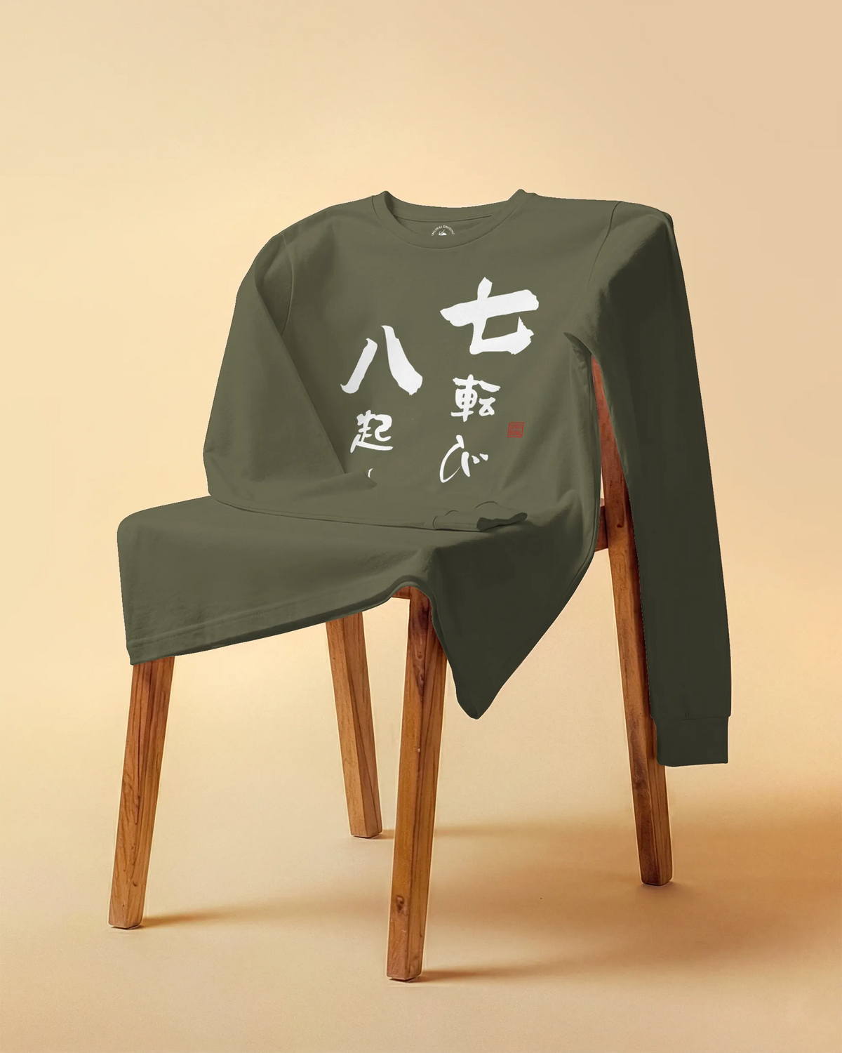 Daruma Fall 7 Stand 8 Unisex Long Sleeve Tee - Samurai Original