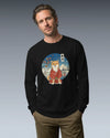 Dog Shiba Inu Funny Japanese Ukiyo-e Unisex Long Sleeve Tee - Samurai Original