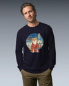 Dog Shiba Inu Funny Japanese Ukiyo-e Unisex Long Sleeve Tee - Samurai Original