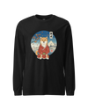 Dog Shiba Inu Funny Japanese Ukiyo-e Unisex Long Sleeve Tee Black - Samurai Original