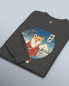 Dog Shiba Inu Funny Japanese Ukiyo-e Unisex Long Sleeve Tee - Samurai Original