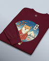 Dog Shiba Inu Funny Japanese Ukiyo-e Unisex Long Sleeve Tee - Samurai Original