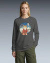 Dog Shiba Inu Funny Japanese Ukiyo-e Unisex Long Sleeve Tee - Samurai Original