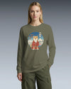 Dog Shiba Inu Funny Japanese Ukiyo-e Unisex Long Sleeve Tee - Samurai Original