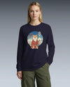 Dog Shiba Inu Funny Japanese Ukiyo-e Unisex Long Sleeve Tee - Samurai Original