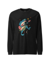 Frog Guitar Bass Funny Japanese Ukiyo-e Unisex Long Sleeve Tee