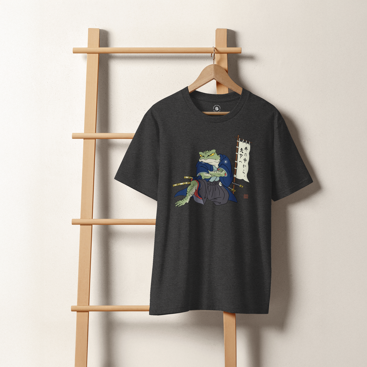 Frog Samurai Japanese Organic T-shirt - Samurai Original