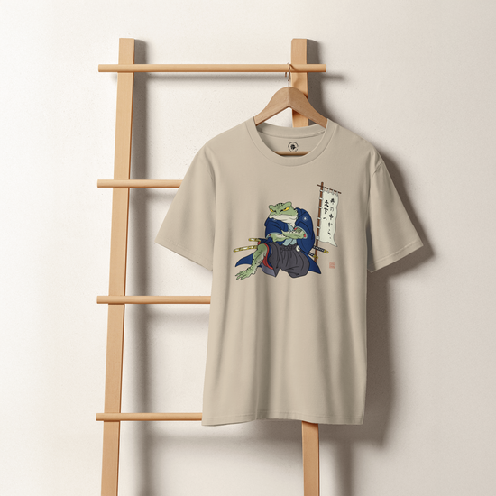 Frog Samurai Japanese Organic T-shirt - Samurai Original